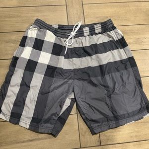 Men’s medium size classic Burberry, swim trunks